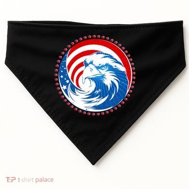 American Patriot Eagle Emblem USA-Made Doggie Bandana
