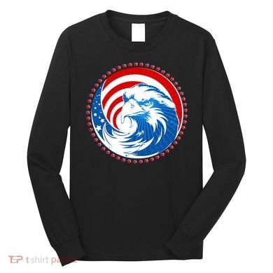 American Patriot Eagle Emblem Long Sleeve Shirt
