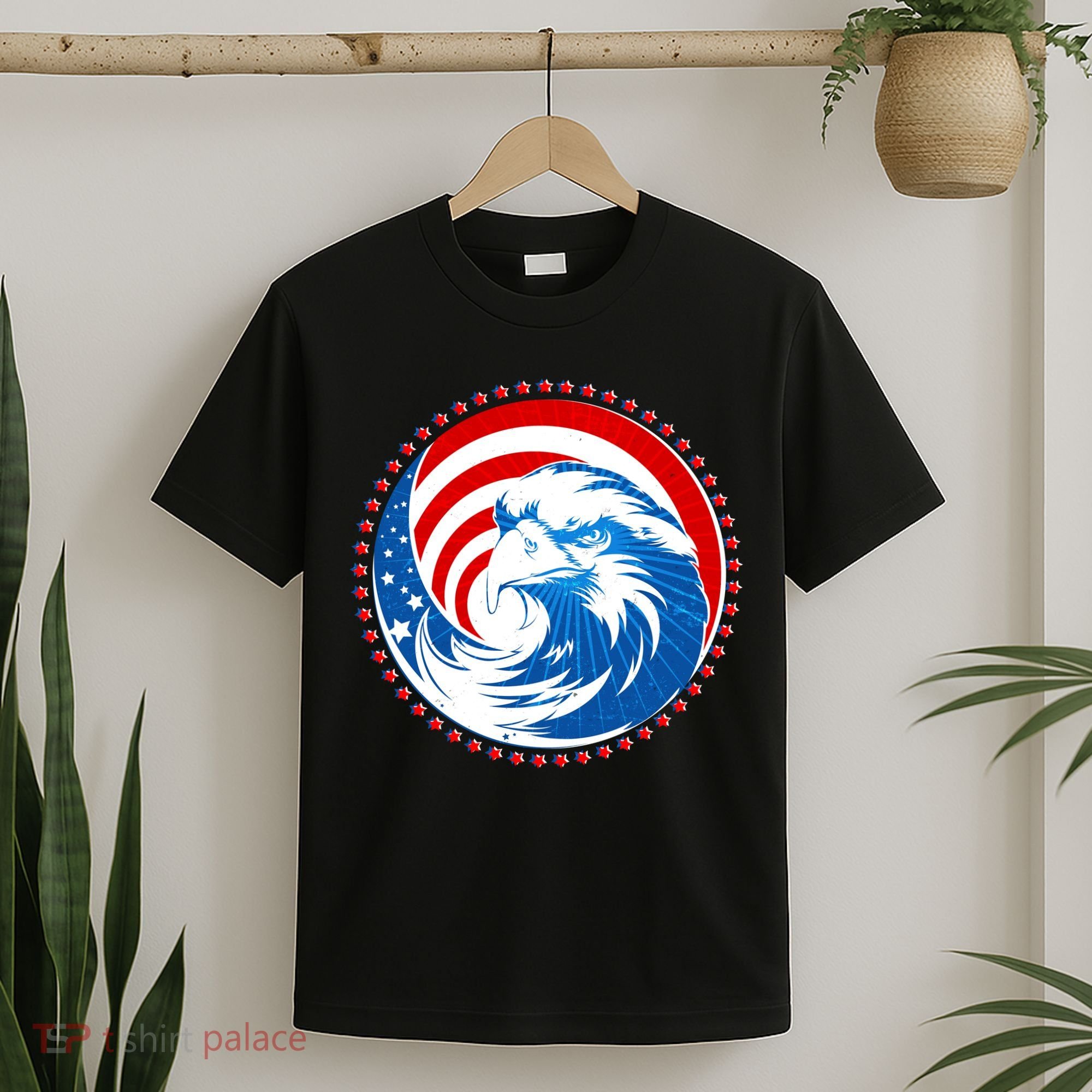 American Patriot Eagle Emblem T-Shirt