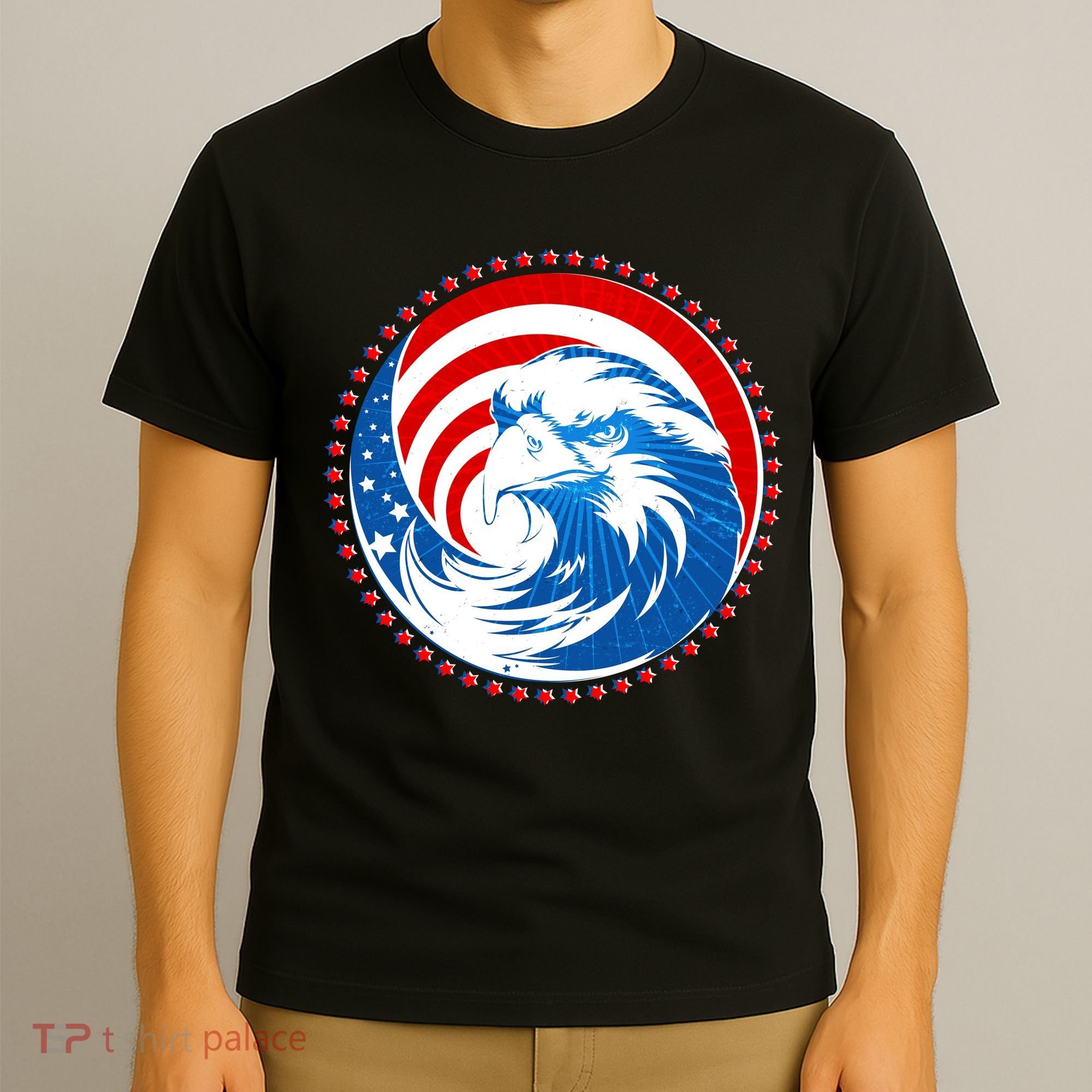 American Patriot Eagle Emblem T-Shirt