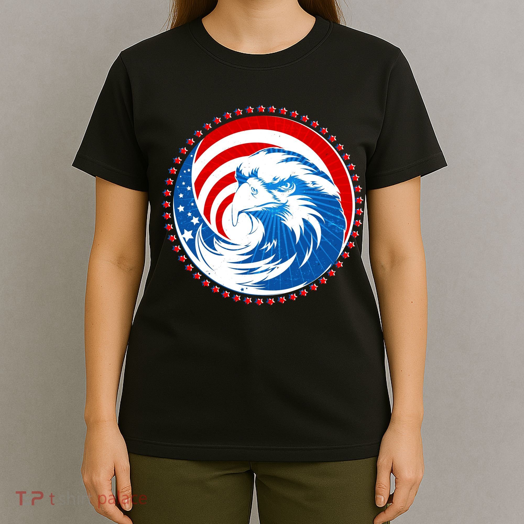 American Patriot Eagle Emblem T-Shirt