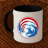 American Patriot Eagle Emblem Coffee Mug thumb 2