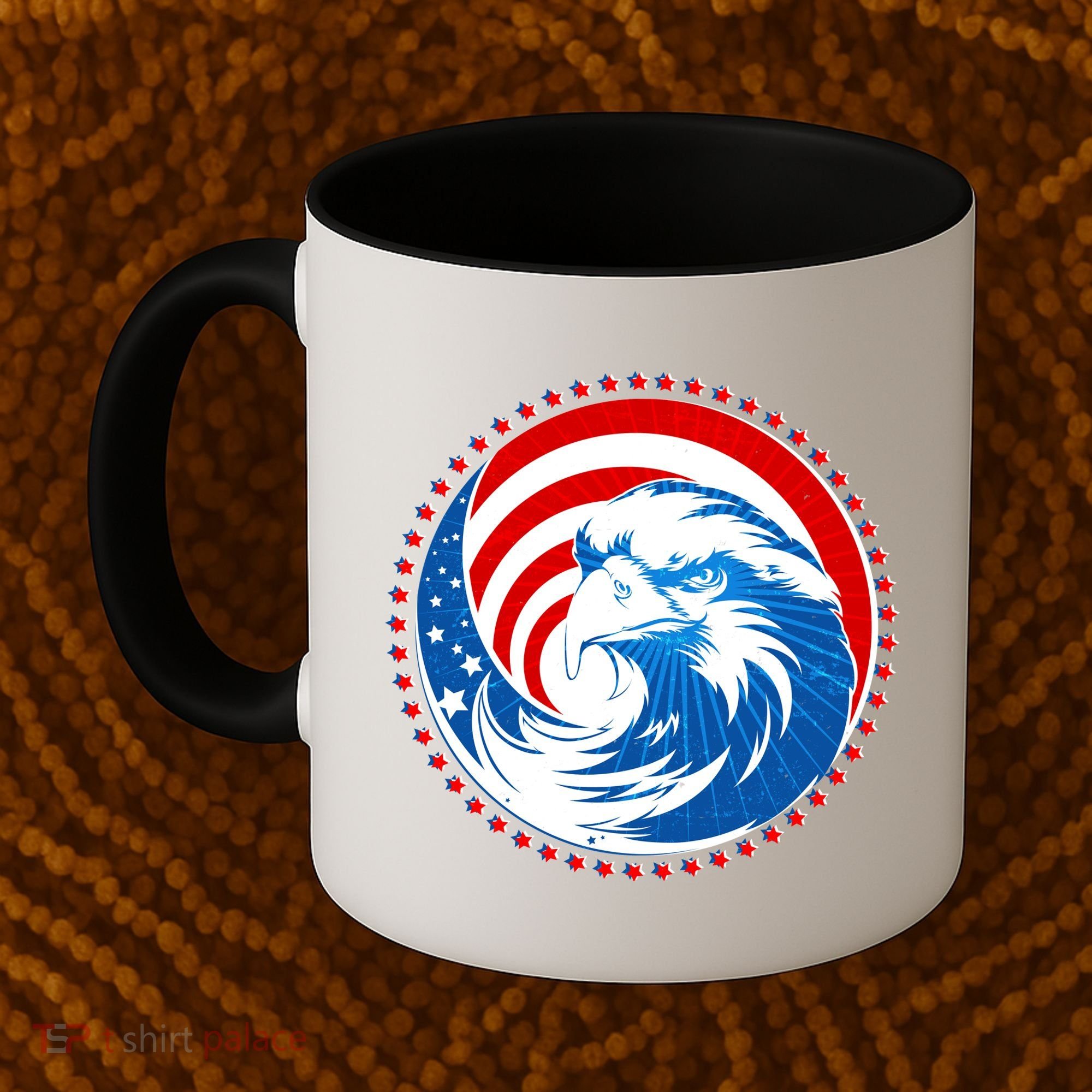American Patriot Eagle Emblem Coffee Mug