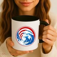 American Patriot Eagle Emblem Coffee Mug thumb 3