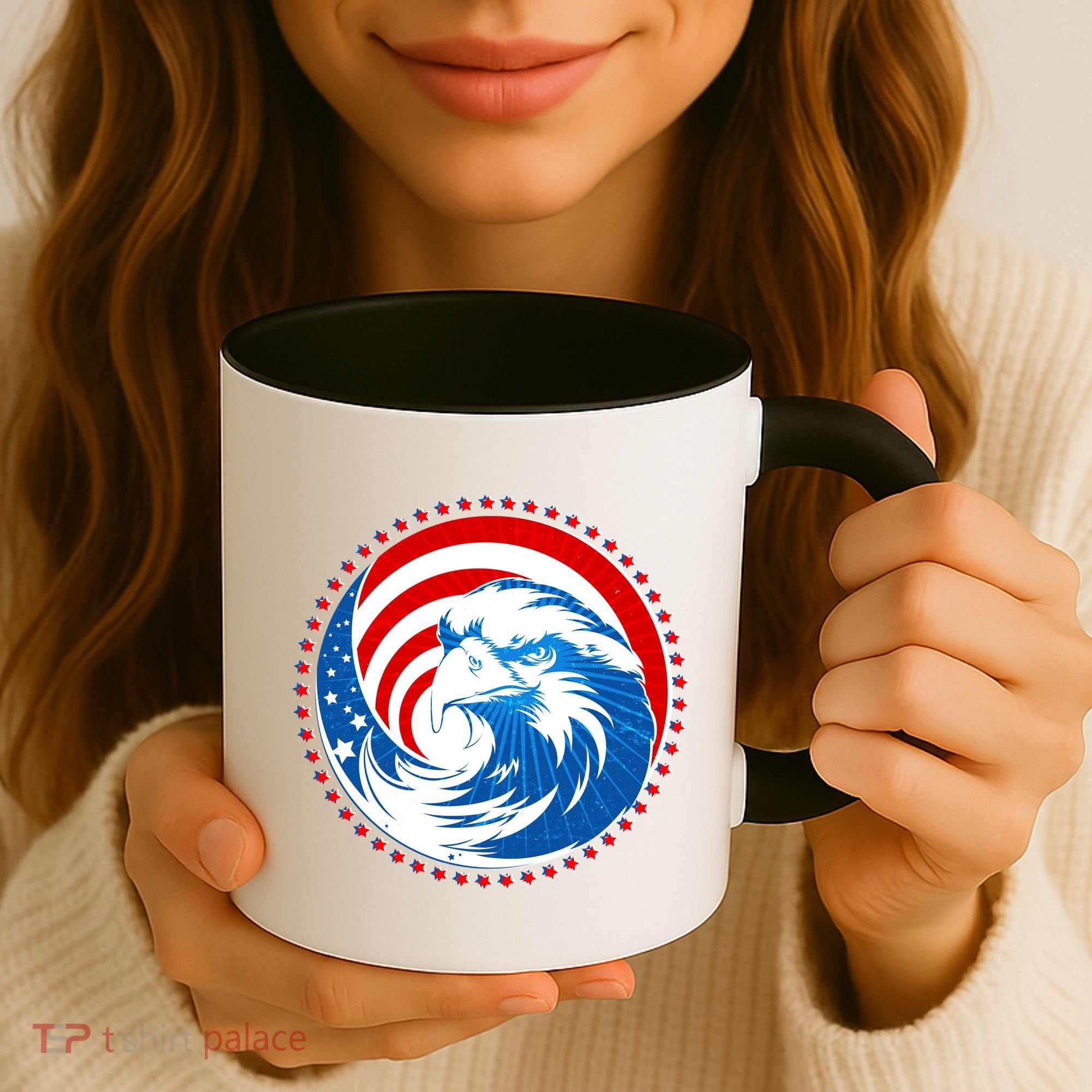 American Patriot Eagle Emblem Coffee Mug