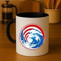 American Patriot Eagle Emblem Coffee Mug thumb 4