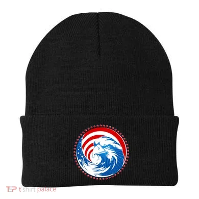 American Patriot Eagle Emblem Beanie