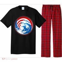 American Patriot Eagle Emblem Pajama Set thumb 0