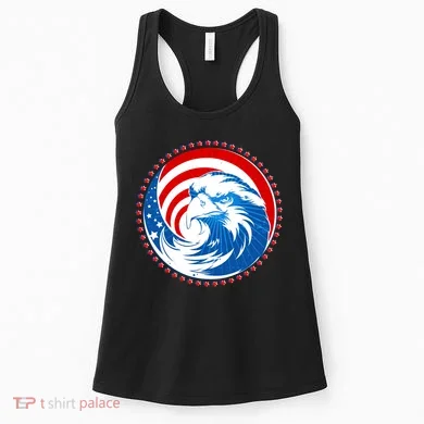 American Patriot Eagle Emblem Women's Tank Top