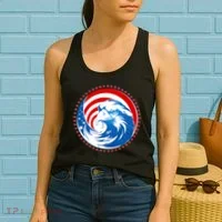 American Patriot Eagle Emblem Women's Tank Top thumb 2