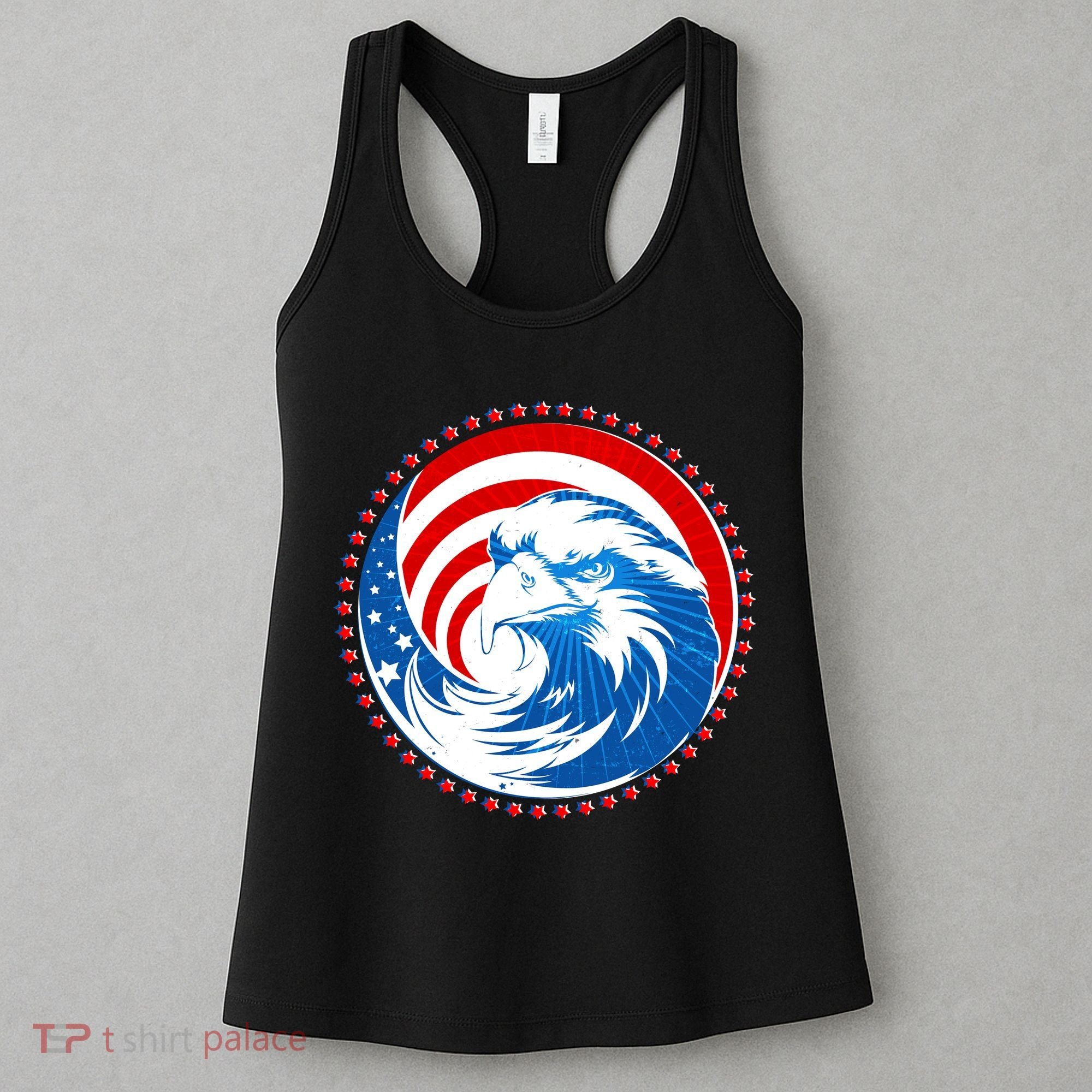 American Patriot Eagle Emblem Women's Tank Top