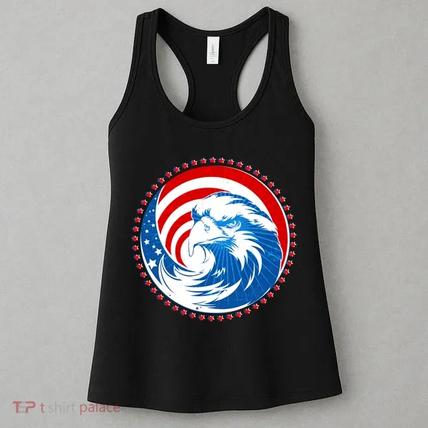 American Patriot Eagle Emblem Women's Tank Top