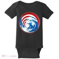 American Patriot Eagle Emblem Baby Bodysuit thumb 0