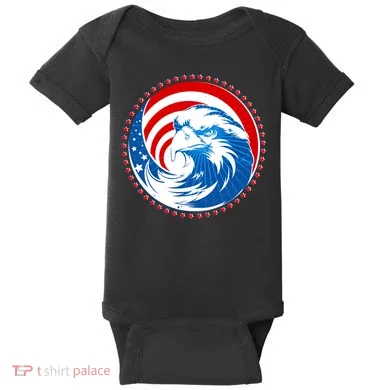 American Patriot Eagle Emblem Baby Bodysuit