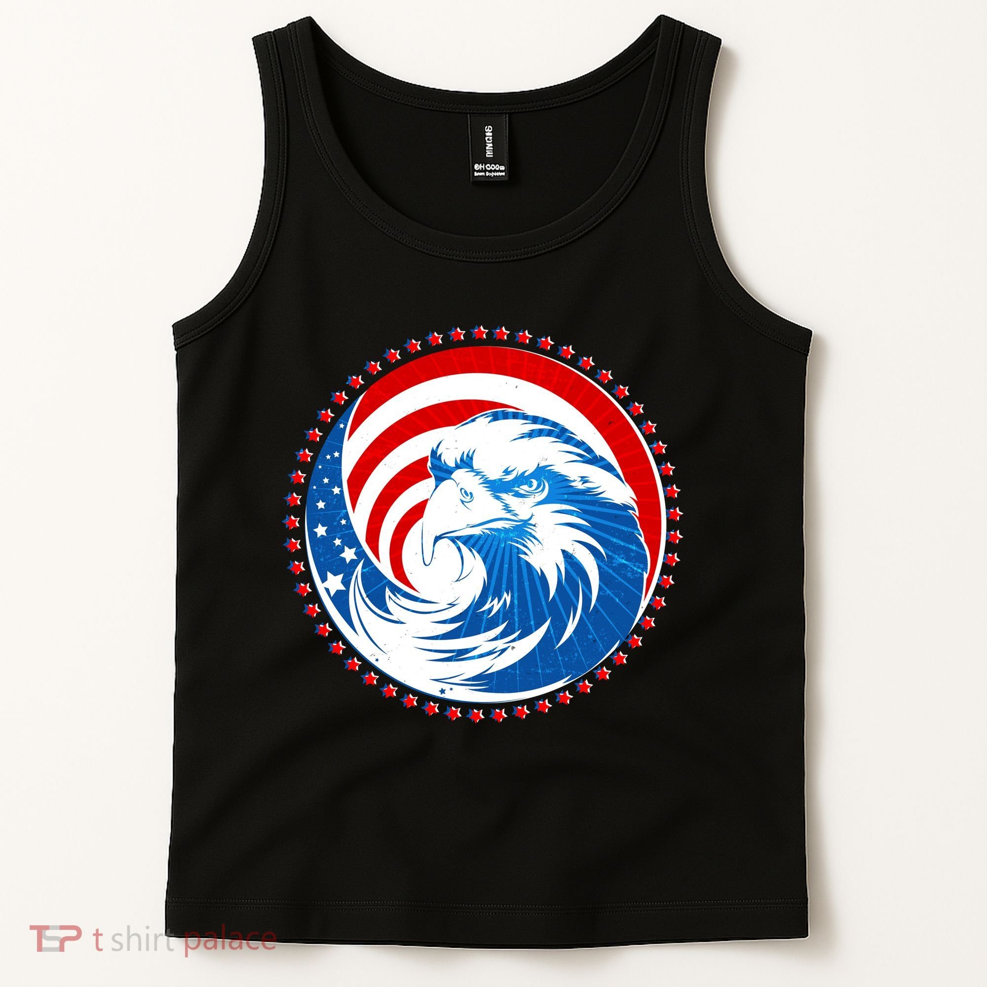 American Patriot Eagle Emblem Tank Top
