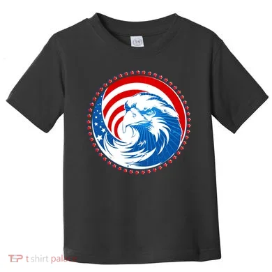 American Patriot Eagle Emblem Toddler T-Shirt
