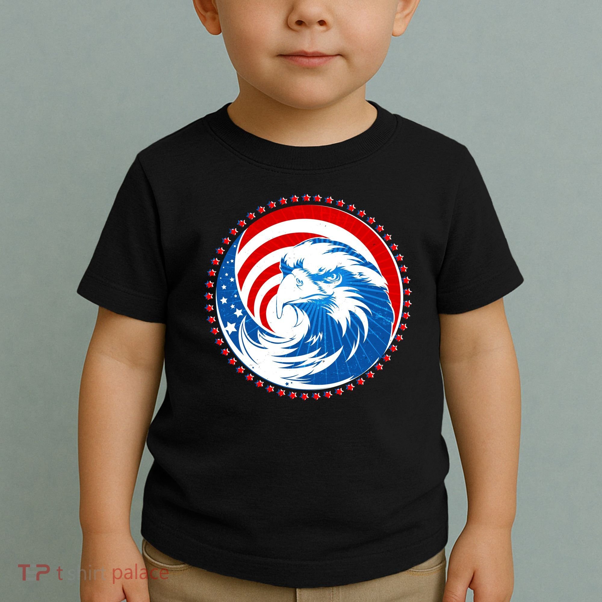 American Patriot Eagle Emblem Toddler T-Shirt