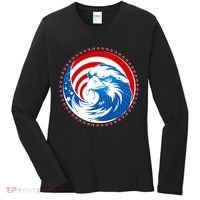 American Patriot Eagle Emblem Women's Long Sleeve Shirt thumb 0