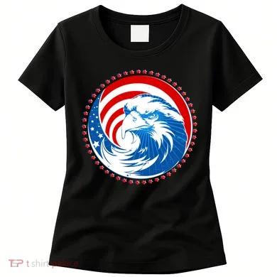 American Patriot Eagle Emblem Women's T-Shirt