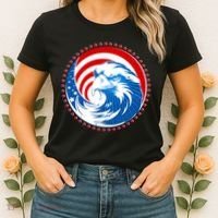 American Patriot Eagle Emblem Women's T-Shirt thumb 2