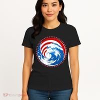American Patriot Eagle Emblem Women's T-Shirt thumb 4
