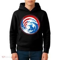 American Patriot Eagle Emblem Kids Hoodie thumb 4