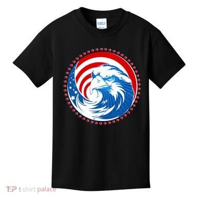 American Patriot Eagle Emblem Kids T-Shirt