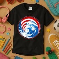 American Patriot Eagle Emblem Kids T-Shirt thumb 3