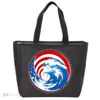 American Patriot Eagle Emblem Tote Bag thumb 0