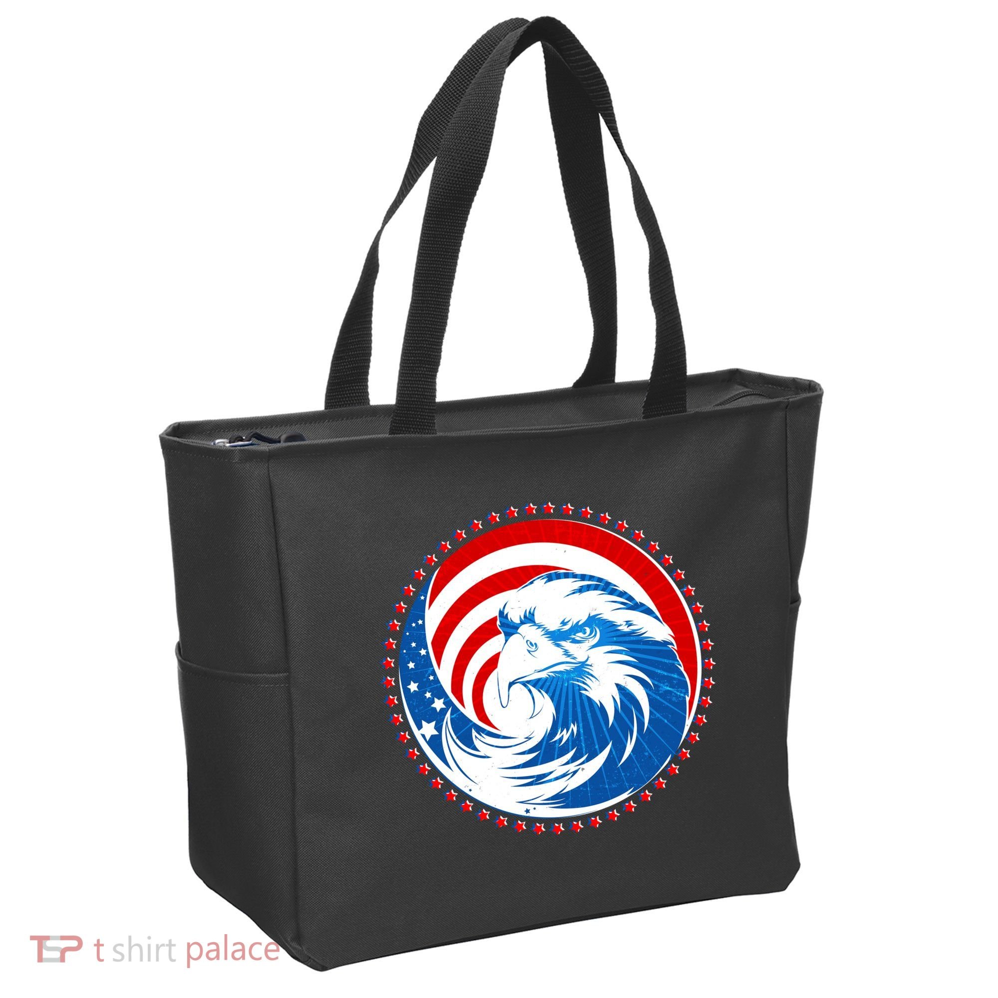 American Patriot Eagle Emblem Tote Bag