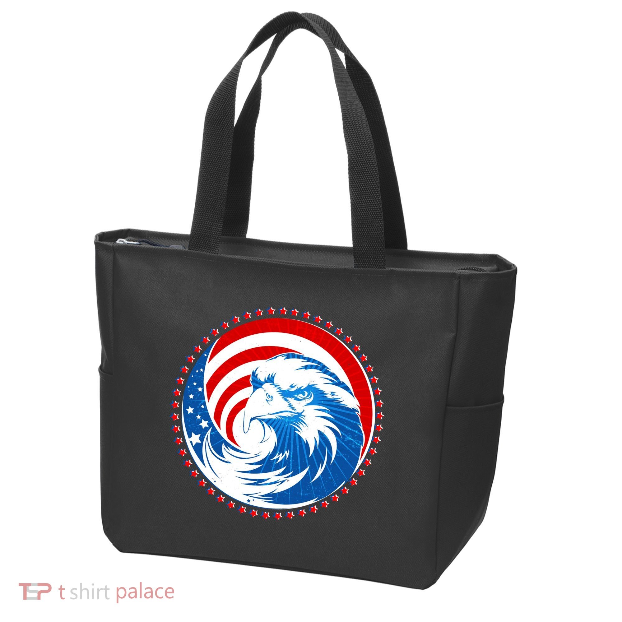 American Patriot Eagle Emblem Tote Bag