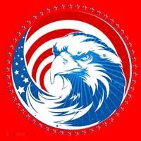 American Patriot Eagle Emblem Santa Hat thumb 1