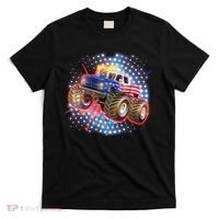 American Patriotic Monster Truck USA T-Shirt thumb 0