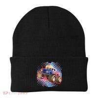 American Patriotic Monster Truck USA Beanie thumb 0