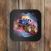 American Patriotic Monster Truck USA Coaster thumb 0