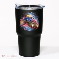 American Patriotic Monster Truck USA Tumbler thumb 0