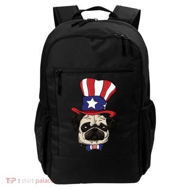 American Patriotic Pug Backpack