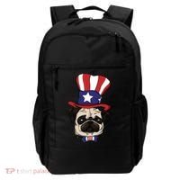 American Patriotic Pug Backpack thumb 0