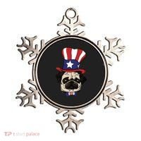 American Patriotic Pug Ornament thumb 0