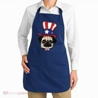 American Patriotic Pug Apron thumb 2