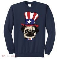 American Patriotic Pug Sweatshirt thumb 0