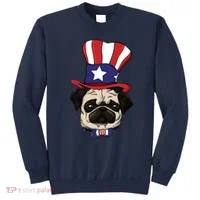 American Patriotic Pug Sweatshirt thumb 0