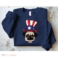 American Patriotic Pug Sweatshirt thumb 2