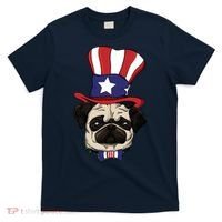 American Patriotic Pug T-Shirt thumb 0