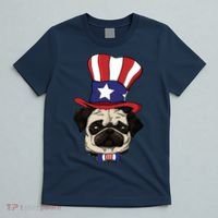 American Patriotic Pug T-Shirt thumb 5
