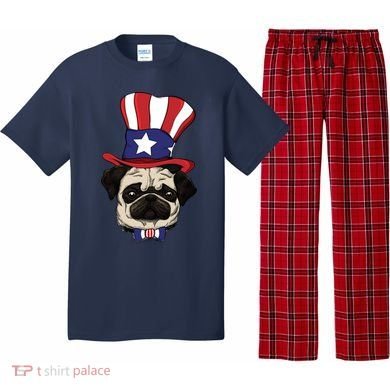 American Patriotic Pug Pajama Set