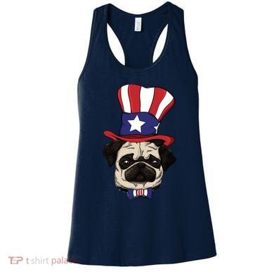 American Patriotic Pug Women's Tank Top