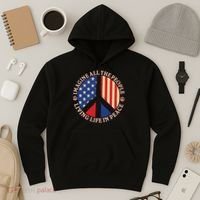 American Peace: People Living life In Peace Hoodie thumb 3