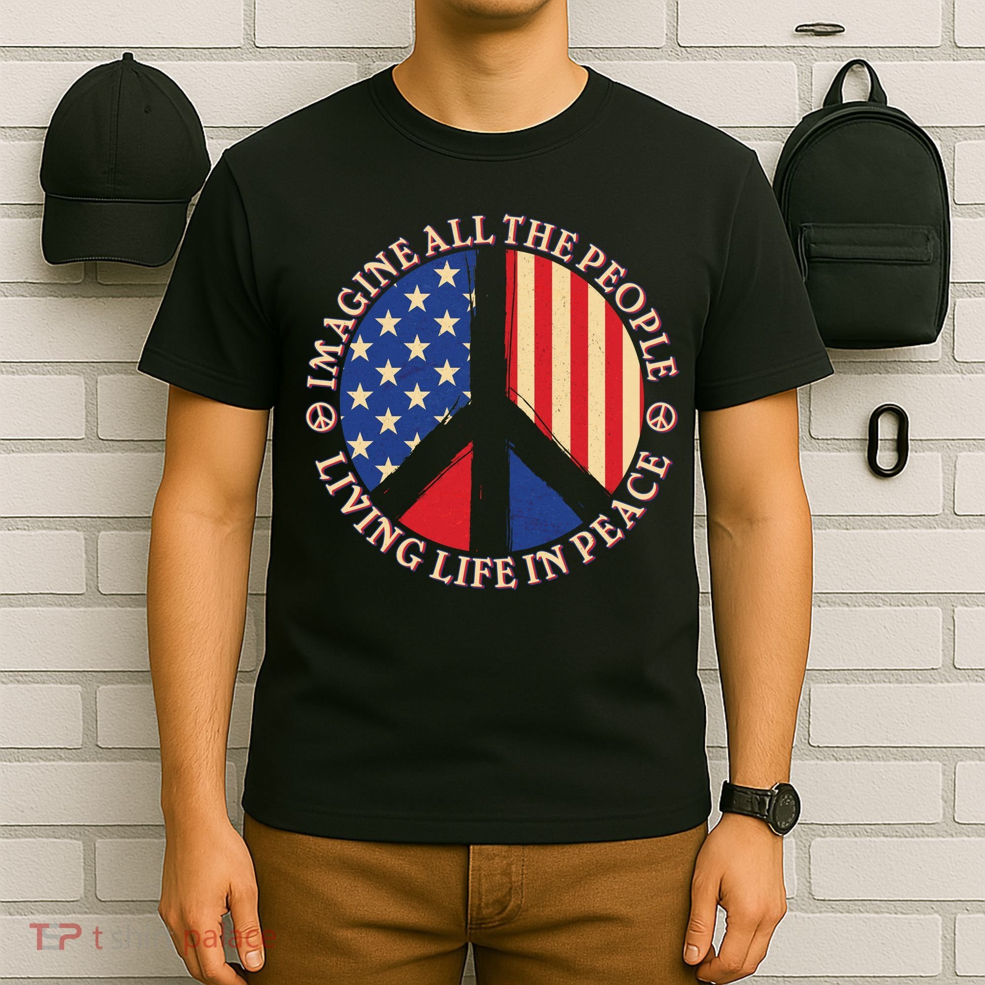 American Peace: People Living life In Peace T-Shirt