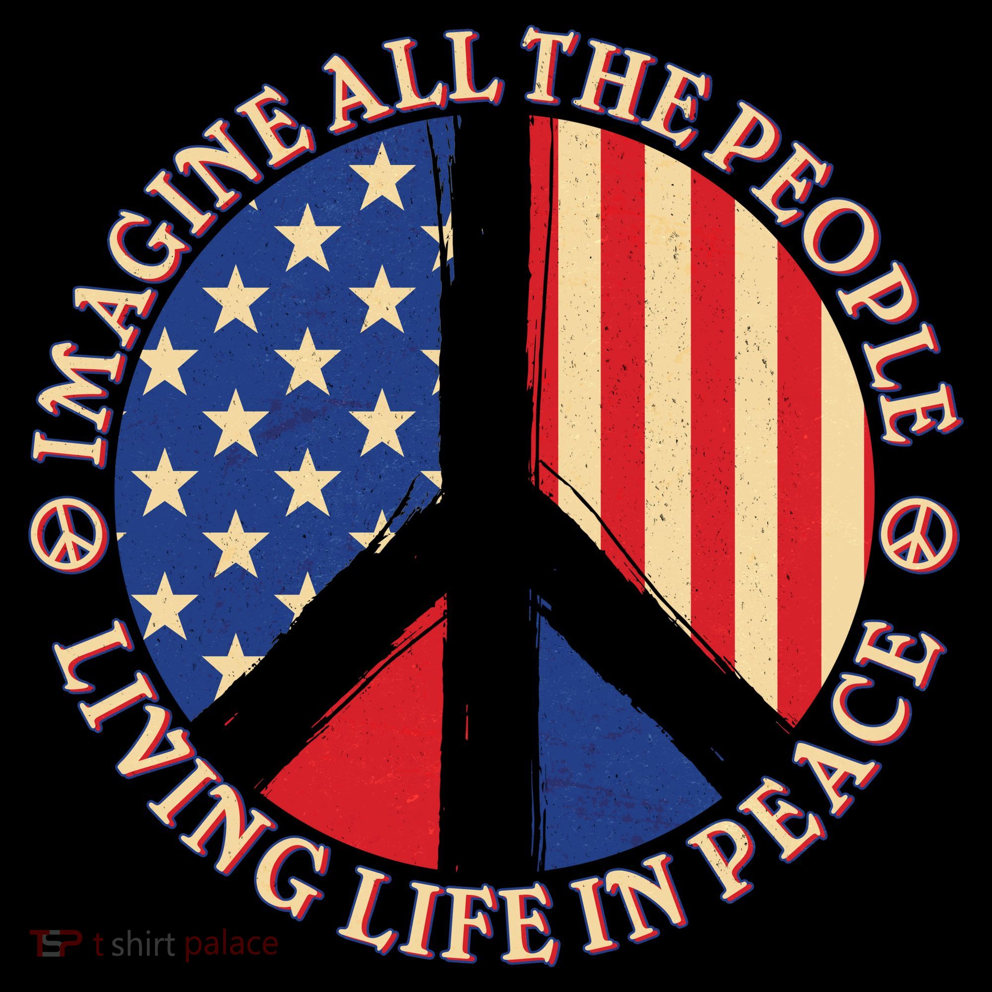 American Peace: People Living life In Peace T-Shirt